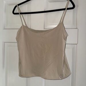 Lululemon Ultra Soft Nulu Wundermost Spaghetti Strap Cami Mojave Tan Large